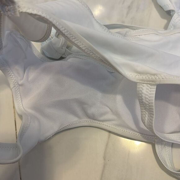 White one piece bathing suit #9 - Picture 7 of 7